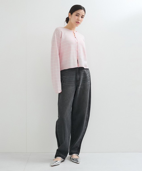 「LE CERCLE par rope'」 ニットカーディガン FREE レッド レディース_画像6