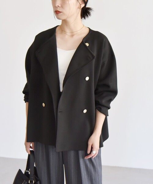 「quaranciel」 ダウンジャケット ONE SIZE ブラック レディース_画像4