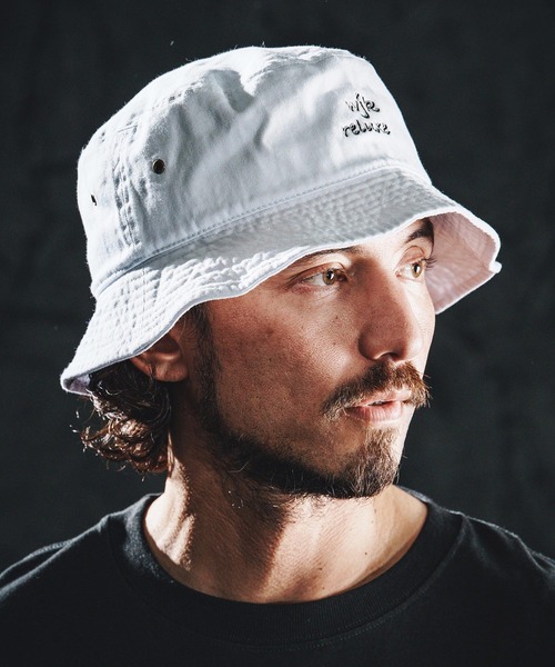 ルクセンブルク館 バケットハット wjk reluxe 帽子 ハット mko13340-logo embroidery bucket hat