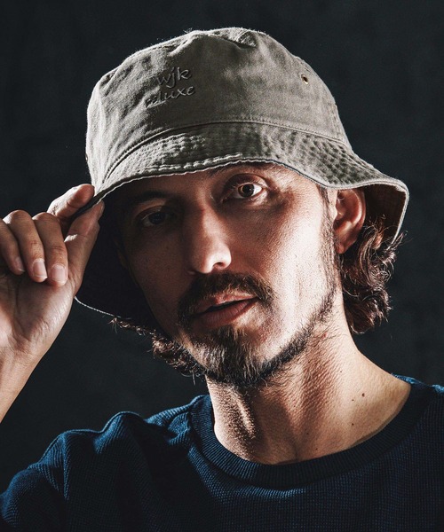 wjk reluxe 帽子 ハット mko13340-logo embroidery bucket hat