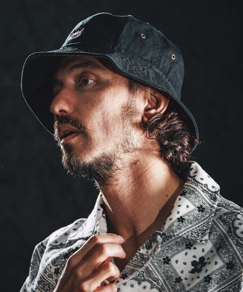 wjk reluxe 帽子 ハット mko13340-logo embroidery bucket hat
