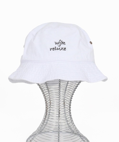 wjk reluxe 帽子 ハット mko13340-logo embroidery bucket hat