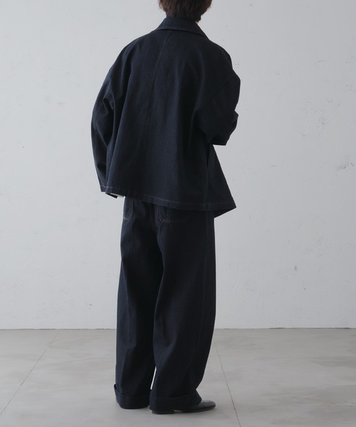 「epnok」 デニムジャケット LARGE ブラック メンズ_画像7