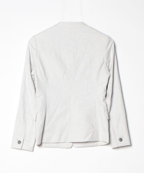 「PLST」 ノーカラージャケット X-SMALL グレー レディース_画像2