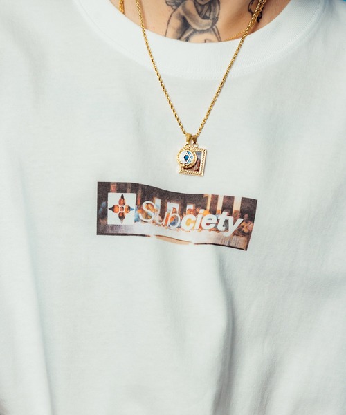 Subciety（サブサエティ） tシャツ Last supper box tee メンズ