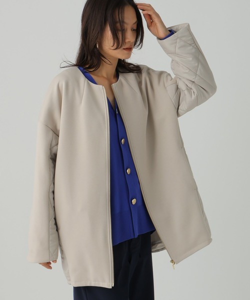 「Elura」 ブルゾン FREE グレイッシュベージュ レディース_画像2
