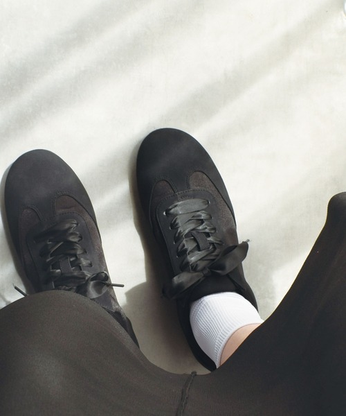 「PICCIN」 ローカットスニーカー 24.5 ブラウン レディース_画像2