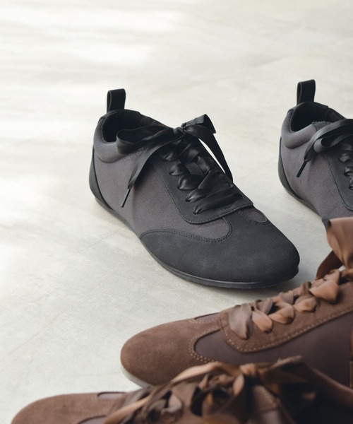 「PICCIN」 ローカットスニーカー 24.5 ブラウン レディース_画像4