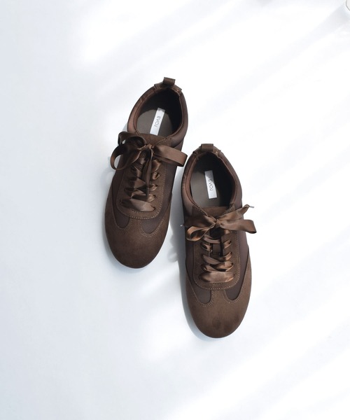 「PICCIN」 ローカットスニーカー 24.5 ブラウン レディース_画像6