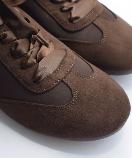 「PICCIN」 ローカットスニーカー 24.5 ブラウン レディース_画像9