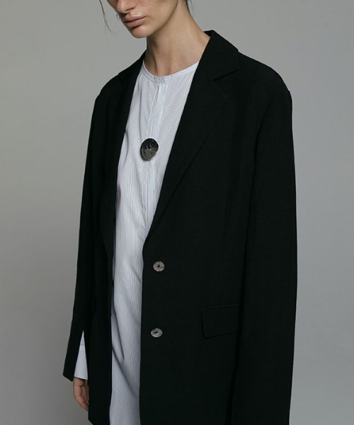 「ETRE TOKYO」 テーラードジャケット M ブラック レディース_画像4