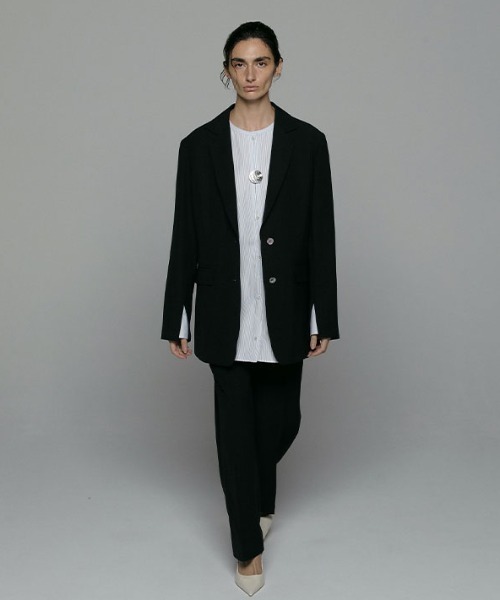 「ETRE TOKYO」 テーラードジャケット M ブラック レディース_画像5