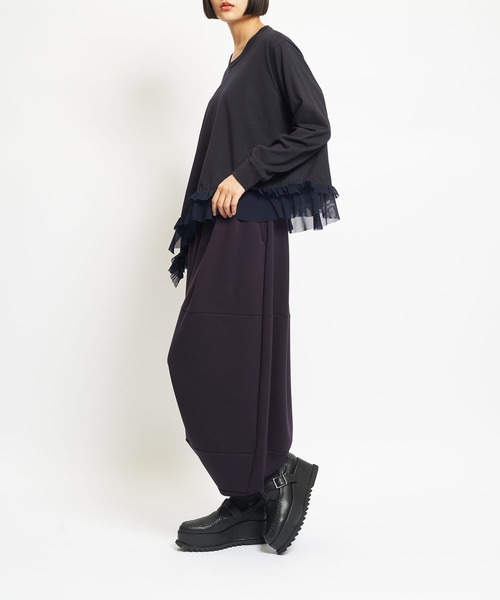 「gomme」 長袖カットソー MEDIUM チャコールグレー レディース_画像5