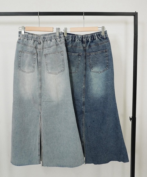 「gossara」 デニムスカート MEDIUM ブルー レディース_画像4