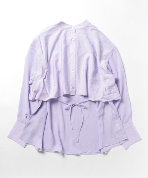 「LOWRYS FARM」 長袖ブラウス FREE パープル レディース_画像2