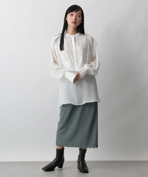 「LOWRYS FARM」 長袖ブラウス FREE パープル レディース_画像4