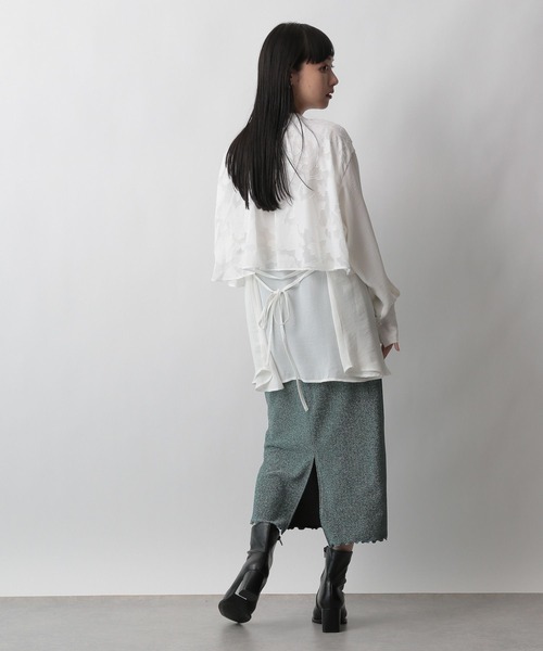 「LOWRYS FARM」 長袖ブラウス FREE パープル レディース_画像6