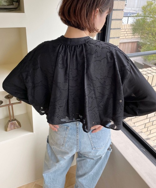 「LOWRYS FARM」 長袖ブラウス FREE パープル レディース_画像9