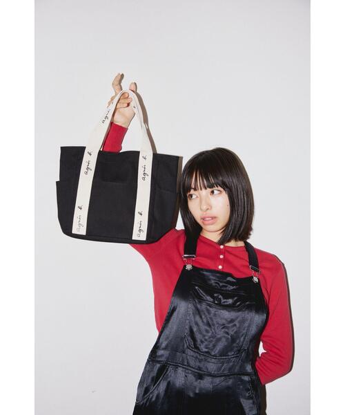 【新品、最終値下げ】agnès b. ブラック トートバッグ 新品タグ付き agnes b.（アニエスベー） トートバッグ FREE ブラック レディース