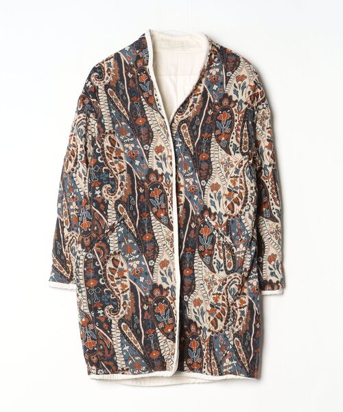 「Ungrid」 ノーカラーコート FREE アイボリー レディース_画像3