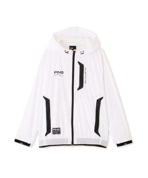 PING 2wayブルゾン 白 PING（ピン） ゴルフウェア 長袖ウインド