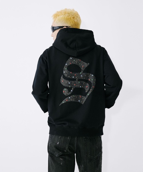 SUPPLIER（サプライヤー） ジップアップパーカー LARGE ブラック
