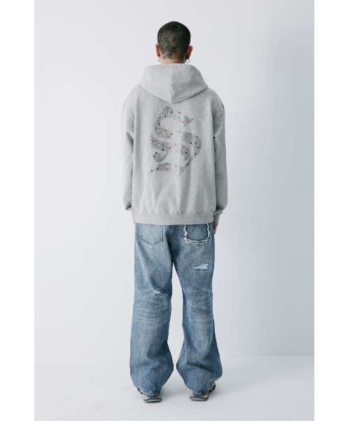 「SUPPLIER」 ジップアップパーカー LARGE ブラック メンズ_画像4