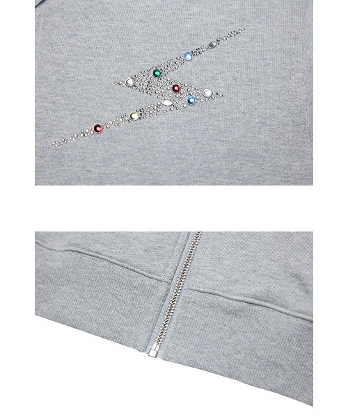 「SUPPLIER」 ジップアップパーカー LARGE ブラック メンズ_画像8