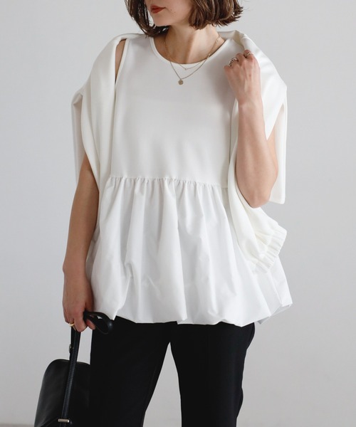 tシャツ バルーンタンク×レイヤードトップスセット レディース | Bonjour Sagan | 12