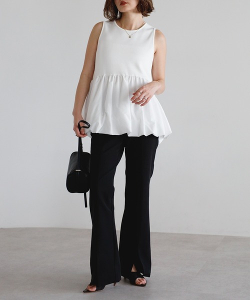 tシャツ バルーンタンク×レイヤードトップスセット レディース | Bonjour Sagan | 14