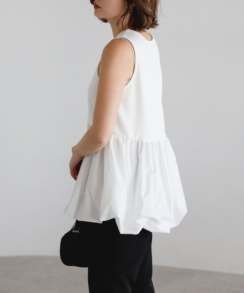 tシャツ バルーンタンク×レイヤードトップスセット レディース | Bonjour Sagan | 17