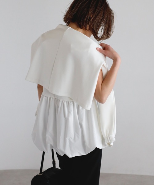 tシャツ バルーンタンク×レイヤードトップスセット レディース | Bonjour Sagan | 18