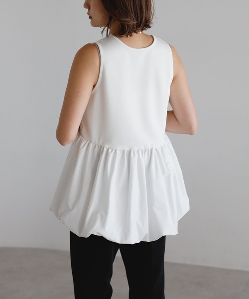 tシャツ バルーンタンク×レイヤードトップスセット レディース | Bonjour Sagan | 19