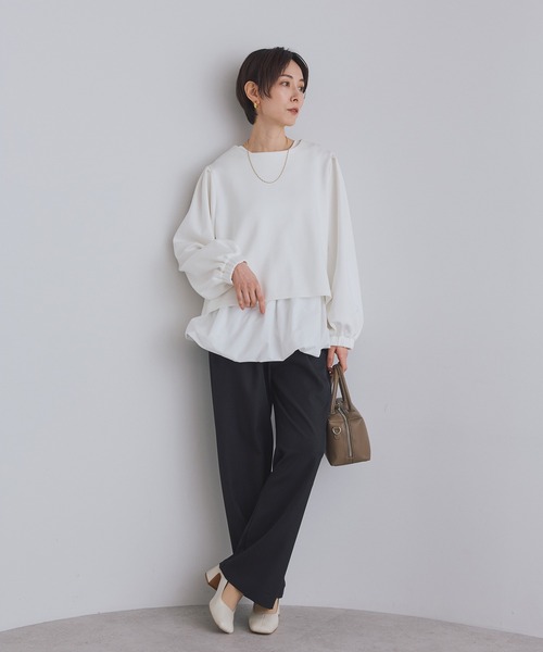 tシャツ バルーンタンク×レイヤードトップスセット レディース | Bonjour Sagan | 22