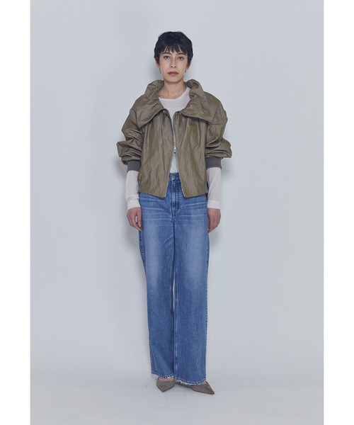 コート アウター Gruppocinqueメモリーツイルブルゾン レディースの画像