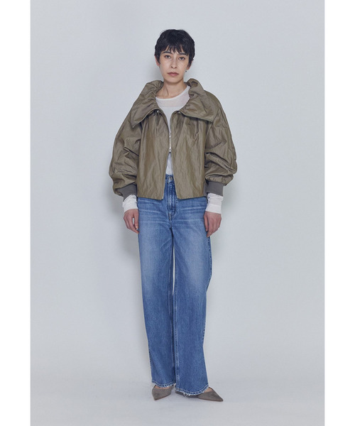 コート アウター Gruppocinqueメモリーツイルブルゾン レディースの画像