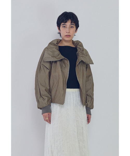 コート アウター Gruppocinqueメモリーツイルブルゾン レディースの画像
