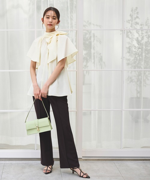 「RUIRUE BOUTIQUE」 半袖チュニック 3L ライトブルー レディース_画像9