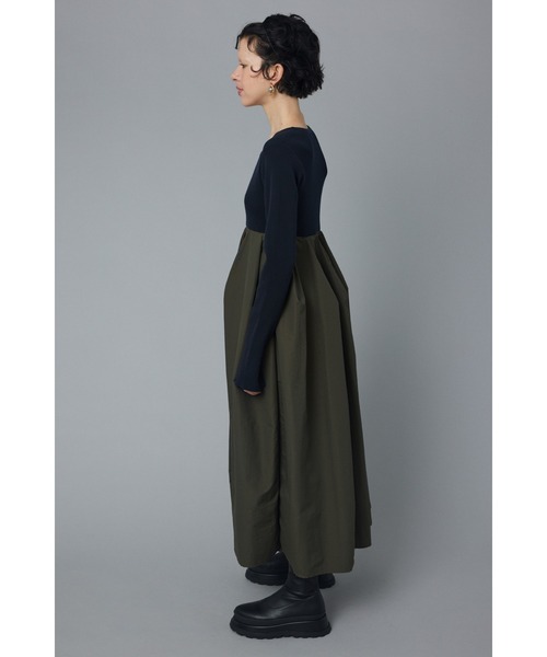 「HeRIN.CYE」 ドッキングワンピース 36 ネイビー レディースの画像