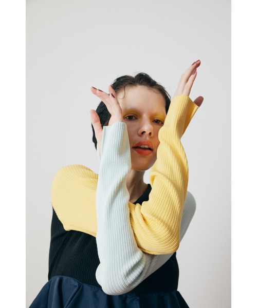 「HeRIN.CYE」 ドッキングワンピース 36 ネイビー レディースの画像