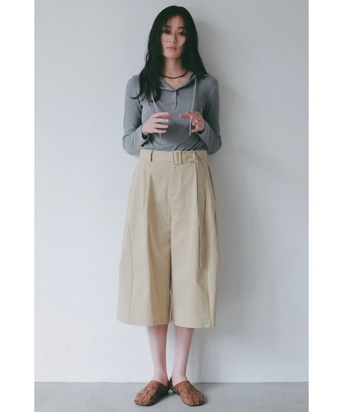 ANF.MUU パーカー ヘンリーネックフーディーロンT レディース