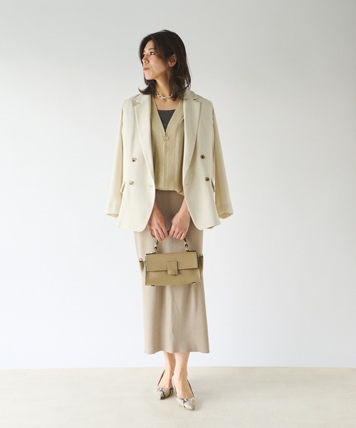 「RIVE DROITE」 ニットスカート 38 ブラウン レディース_画像2