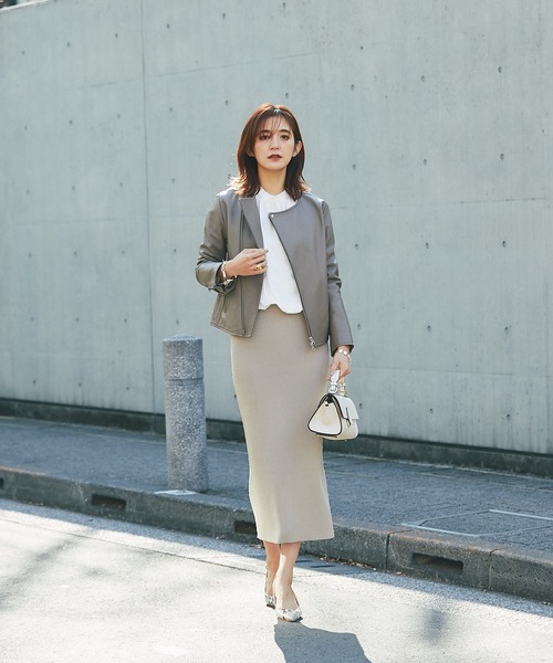 「RIVE DROITE」 ニットスカート 38 ブラウン レディース_画像6