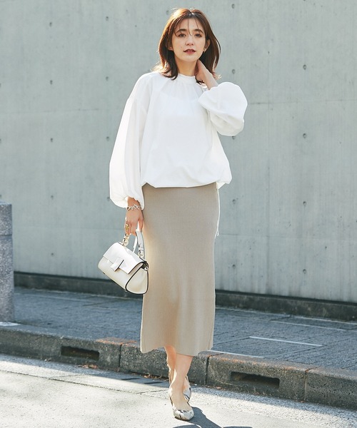 「RIVE DROITE」 ニットスカート 38 ブラウン レディース_画像7