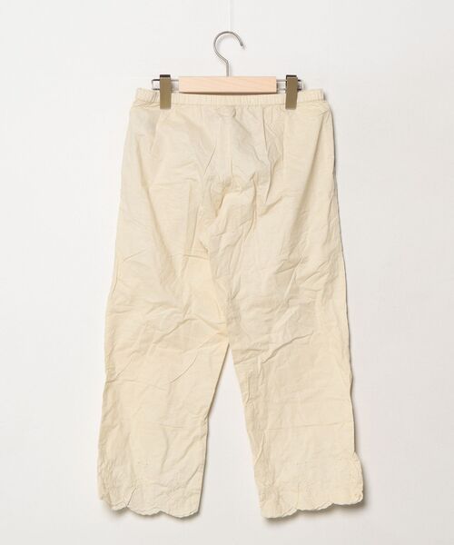 「People Tree」 クロップドパンツ M ホワイト レディース_画像2