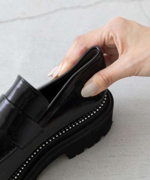 「menue」 シューズ 23.5cm ブラック レディース_画像5