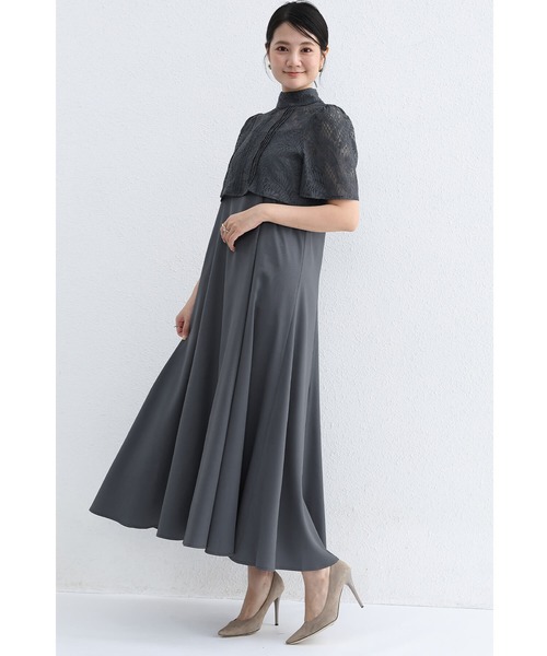 「Cinderella」 「you color」コンビワンピース X-LARGE ブラウン レディース_画像6