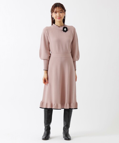 TO BE CHICニット付きブラウス　新品未使用 TO BE CHIC（トゥー ビー シック） 長袖ニット 40 ブルー レディース