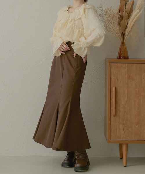 「Ambre Neige」 長袖ブラウス FREE アイボリー レディース_画像3