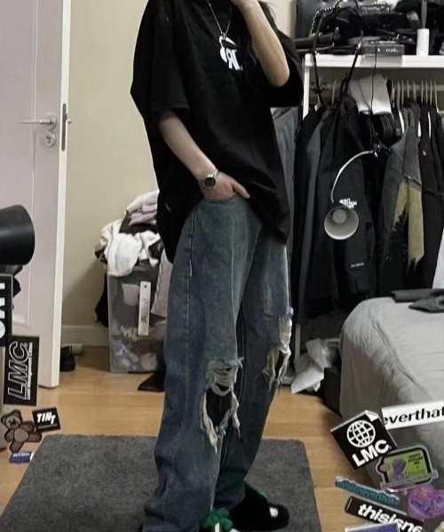 「MGV」 デニムパンツ MEDIUM ブルー レディース_画像2
